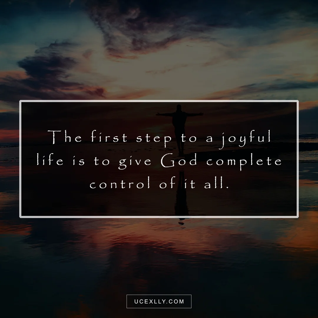 Give God complete control