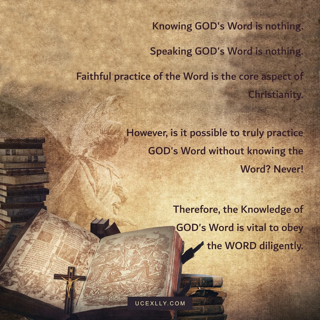 Know God's word, confess it, and obey it.