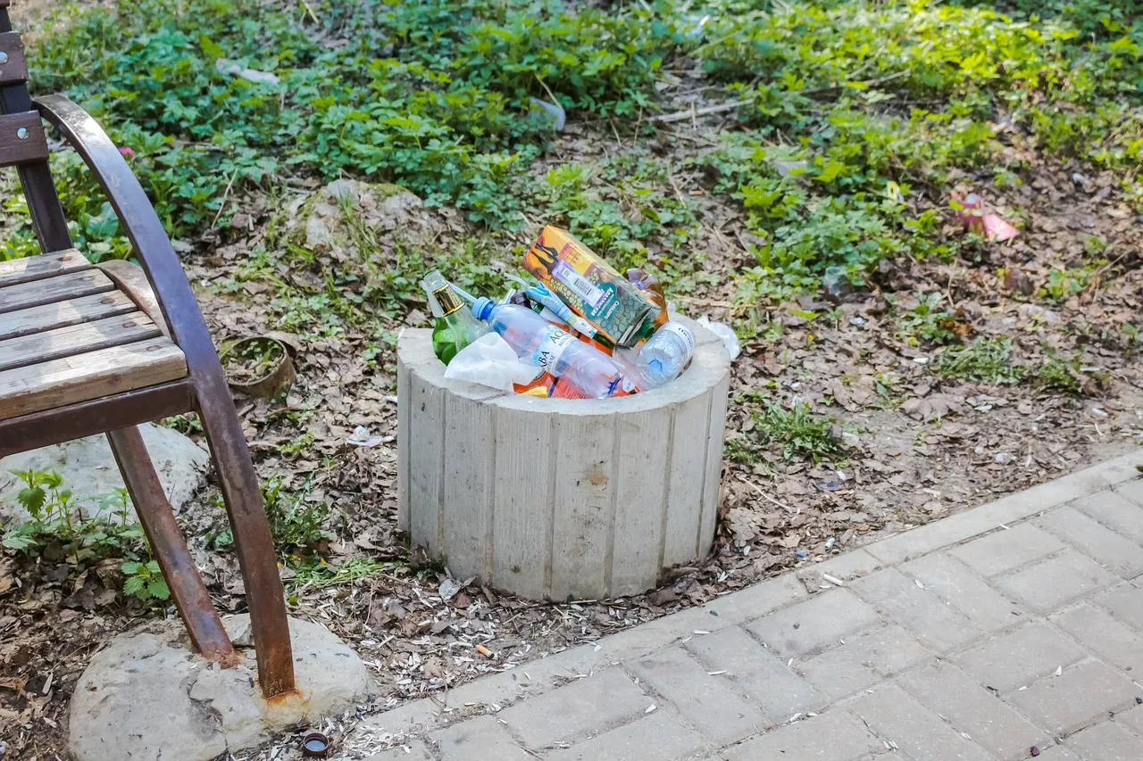 Plastic bottles in a trash bin - What is
holiness?